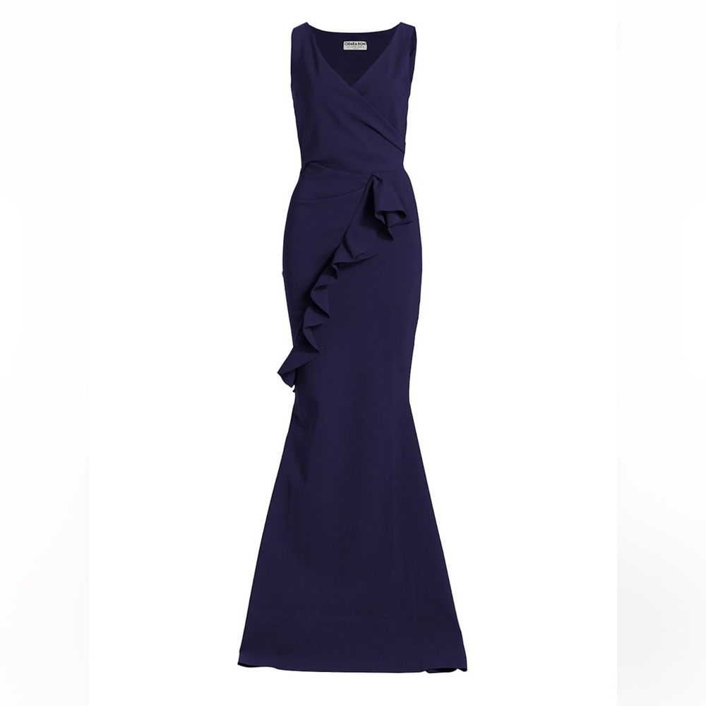 Chiara Boni La Petite Robe Keke Ruffled Jersey Gown size 10